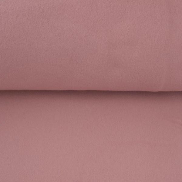 Baumwoll Fleece Uni Altrosa